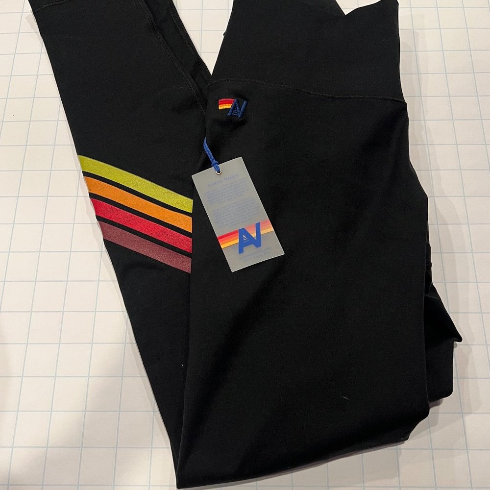 NWT Aviator Nation High Rise Leggings Black